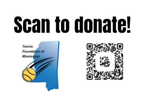 Scan QR Code to donate to the Tennis Foundation of MS