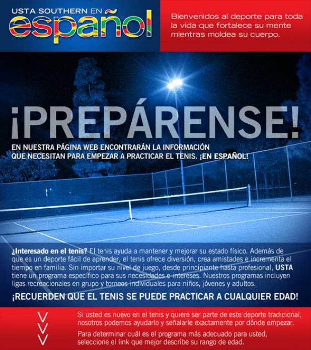Information about Tennis in Spanish