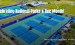 Parks and Rec month featuring drone shot of Halls Ferry Park Tennis Courts in Vicksburg, MS